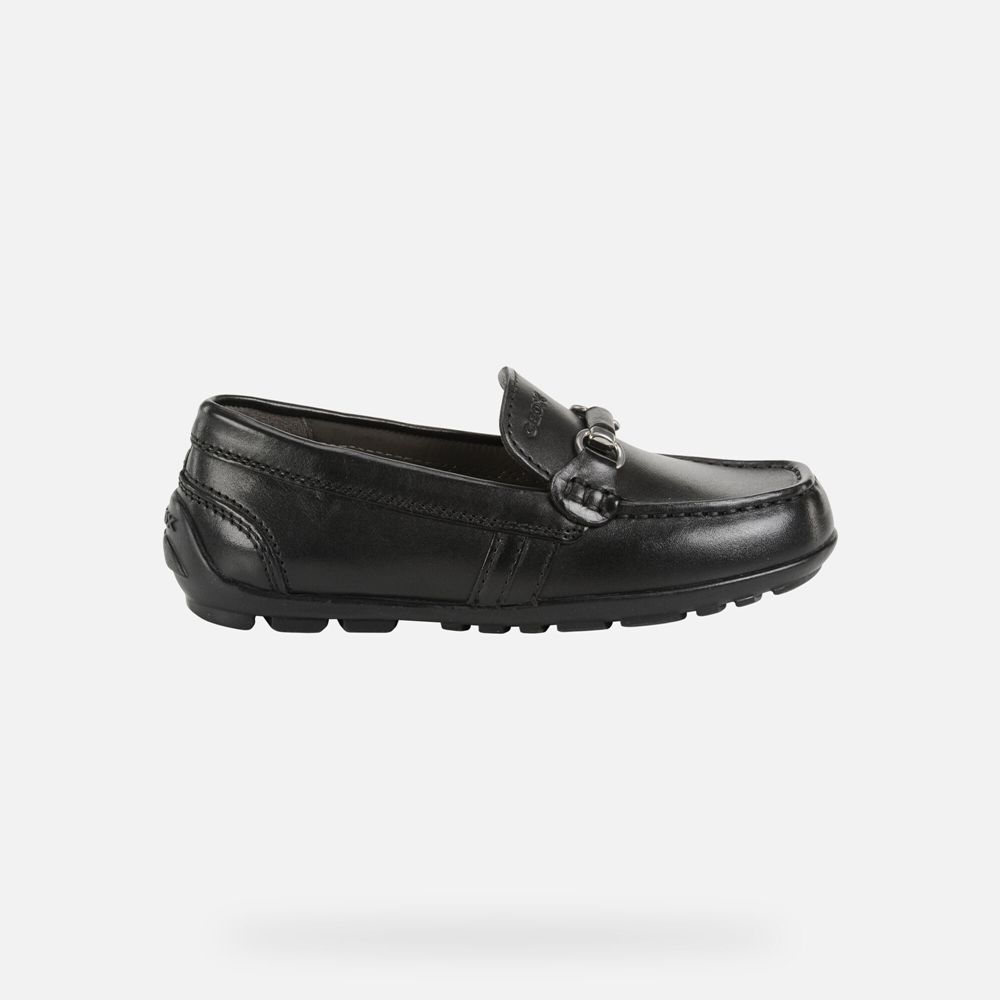 Geox Loafers Black New Fast - Geox Boys Shoes - KWRTZS607